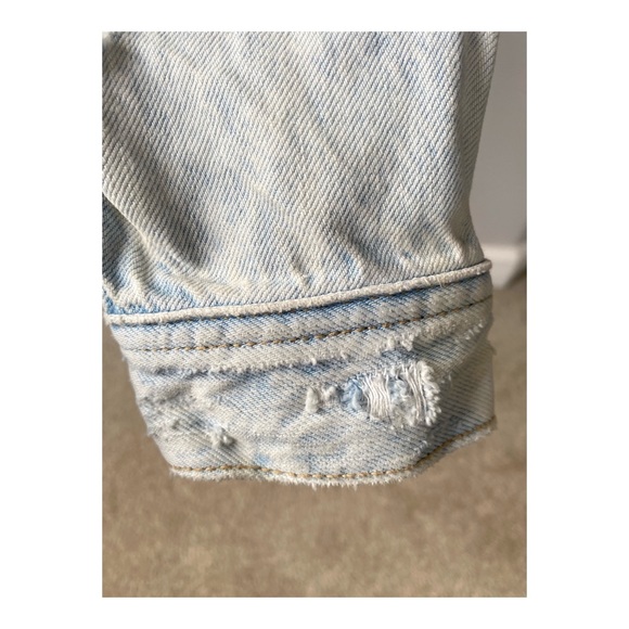 Distressed Denim Jacket - Picture 6 of 9